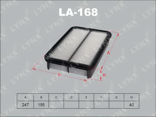 LYNXauto LA-168 - Filter za zrak www.molydon.hr