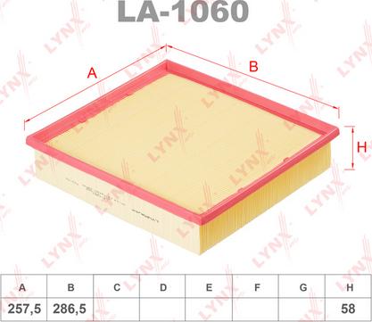 LYNXauto LA-1060 - Filter za zrak www.molydon.hr