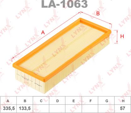 LYNXauto LA-1063 - Filter za zrak www.molydon.hr