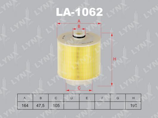 LYNXauto LA-1062 - Filter za zrak www.molydon.hr