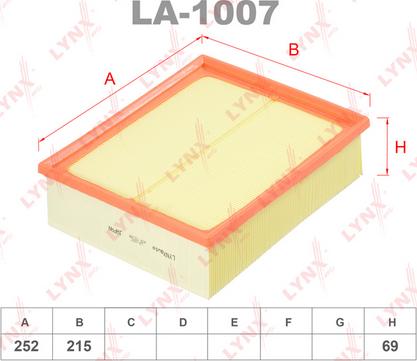 LYNXauto LA-1007 - Filter za zrak www.molydon.hr