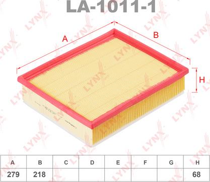 LYNXauto LA-1011-1 - Filter za zrak www.molydon.hr