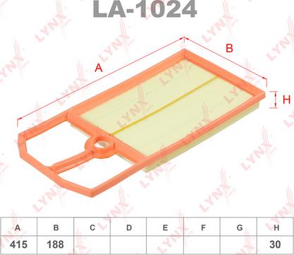 LYNXauto LA-1024 - Filter za zrak www.molydon.hr