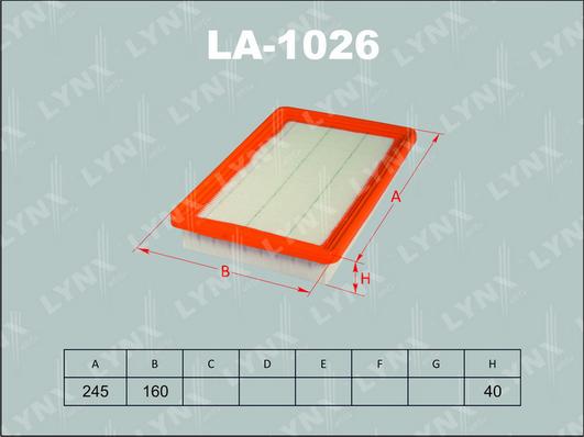 LYNXauto LA-1026 - Filter za zrak www.molydon.hr