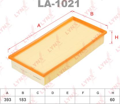 LYNXauto LA-1021 - Filter za zrak www.molydon.hr