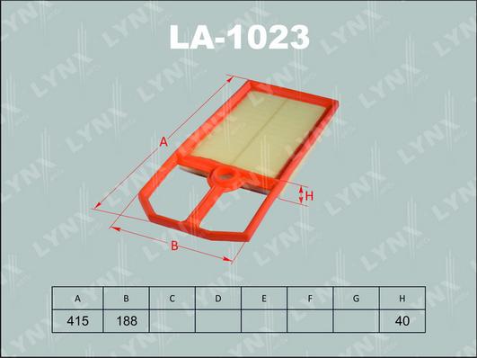 LYNXauto LA-1023 - Filter za zrak www.molydon.hr