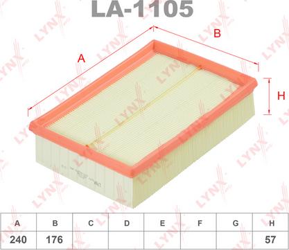 LYNXauto LA-1105 - Filter za zrak www.molydon.hr