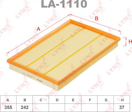 LYNXauto LA-1110 - Filter za zrak www.molydon.hr