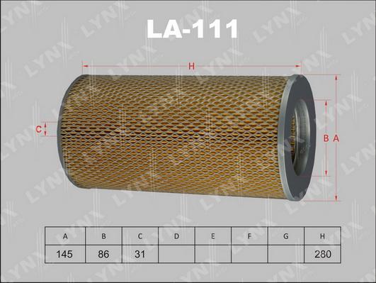 LYNXauto LA-111 - Filter za zrak www.molydon.hr