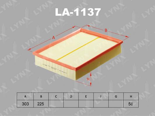 LYNXauto LA-1137 - Filter za zrak www.molydon.hr