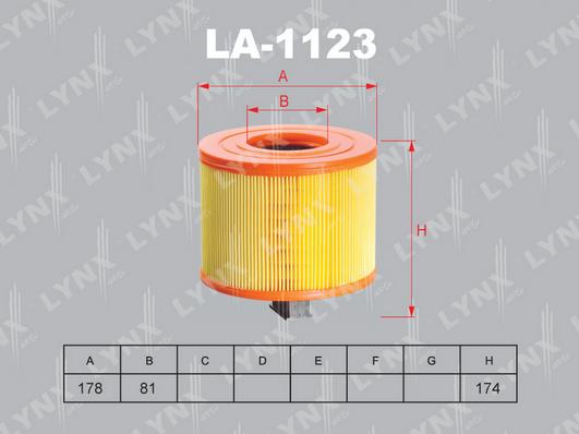 LYNXauto LA-1123 - Filter za zrak www.molydon.hr