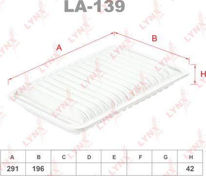 LYNXauto LA-139 - Filter za zrak www.molydon.hr