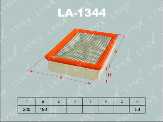 LYNXauto LA-1344 - Filter za zrak www.molydon.hr