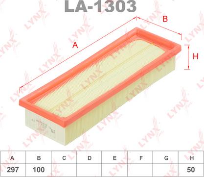 LYNXauto LA-1303 - Filter za zrak www.molydon.hr