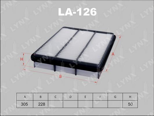 LYNXauto LA-126 - Filter za zrak www.molydon.hr