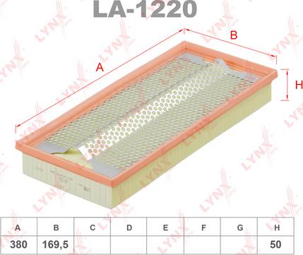 LYNXauto LA-1220 - Filter za zrak www.molydon.hr