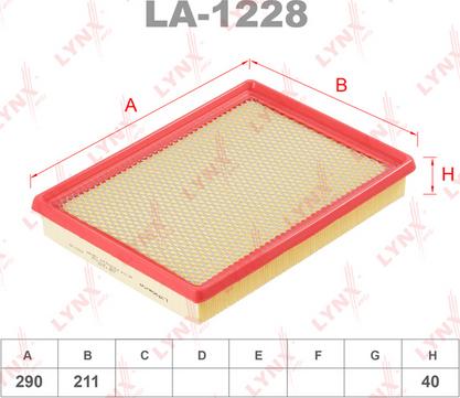 LYNXauto LA-1228 - Filter za zrak www.molydon.hr