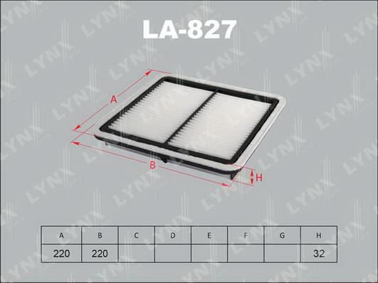 LYNXauto LA-827 - Filter za zrak www.molydon.hr