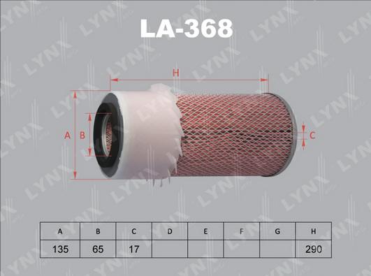 LYNXauto LA-368 - Filter za zrak www.molydon.hr