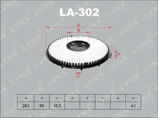 LYNXauto LA-302 - Filter za zrak www.molydon.hr