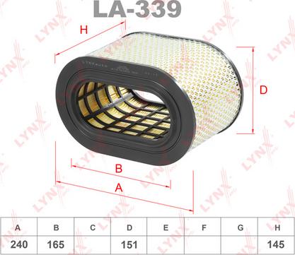 LYNXauto LA-339 - Filter za zrak www.molydon.hr