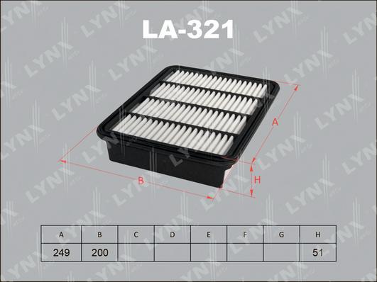 LYNXauto LA-321 - Filter za zrak www.molydon.hr