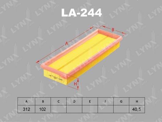 LYNXauto LA-244 - Filter za zrak www.molydon.hr