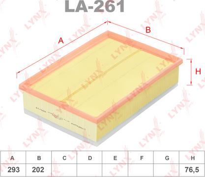 LYNXauto LA-261 - Filter za zrak www.molydon.hr