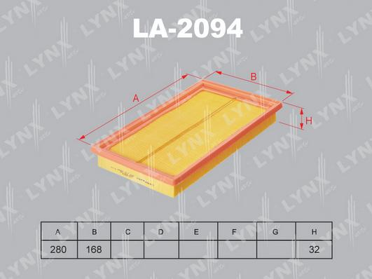 LYNXauto LA-2094 - Filter za zrak www.molydon.hr