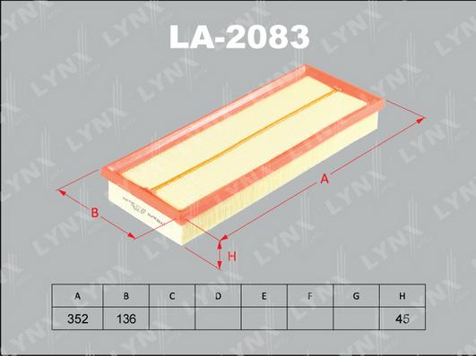 LYNXauto LA-2083 - Filter za zrak www.molydon.hr