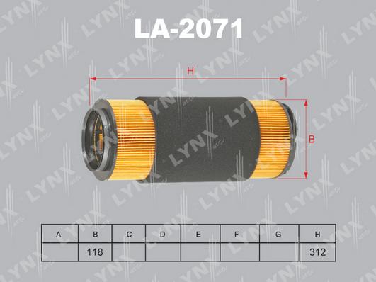 LYNXauto LA-2071 - Filter za zrak www.molydon.hr