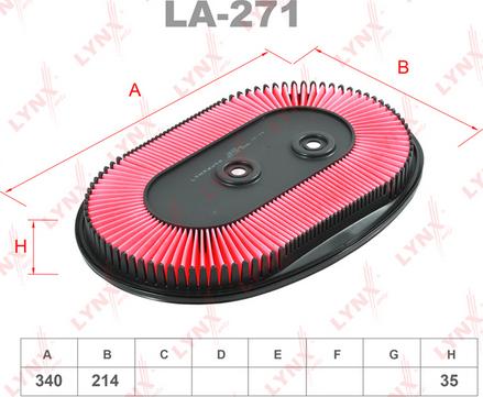 LYNXauto LA-271 - Filter za zrak www.molydon.hr