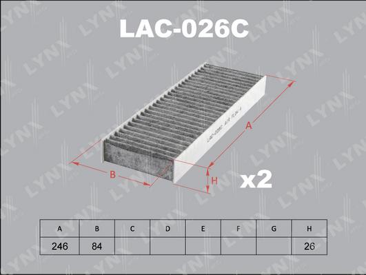 LYNXauto LAC-026C - Filter kabine www.molydon.hr