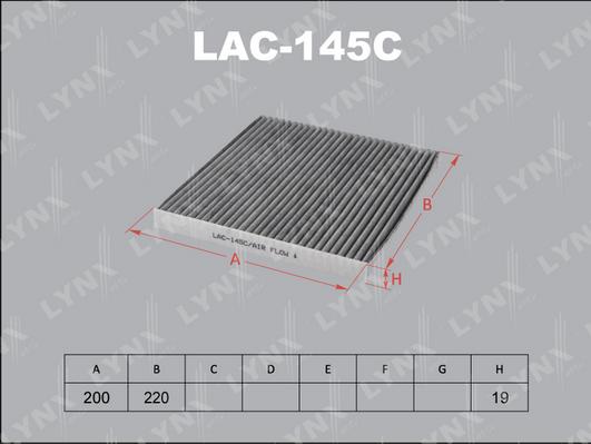 LYNXauto LAC-145C - Filter kabine www.molydon.hr