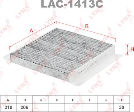 LYNXauto LAC-1413C - Filter kabine www.molydon.hr