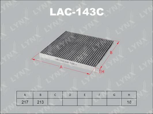 LYNXauto LAC-143C - Filter kabine www.molydon.hr