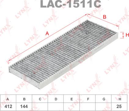 LYNXauto LAC-1511C - Filter kabine www.molydon.hr