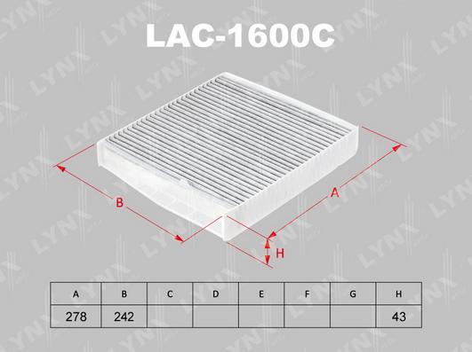 LYNXauto LAC-1600C - Filter kabine www.molydon.hr