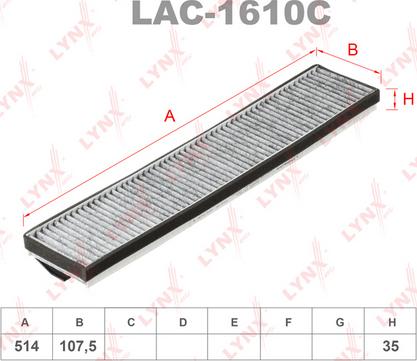 LYNXauto LAC-1610C - Filter kabine www.molydon.hr