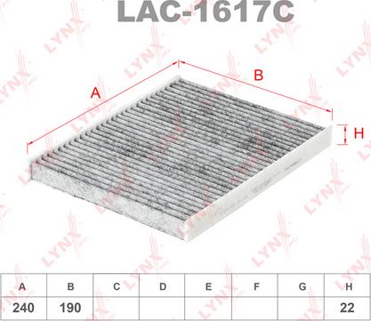 LYNXauto LAC-1617C - Filter kabine www.molydon.hr