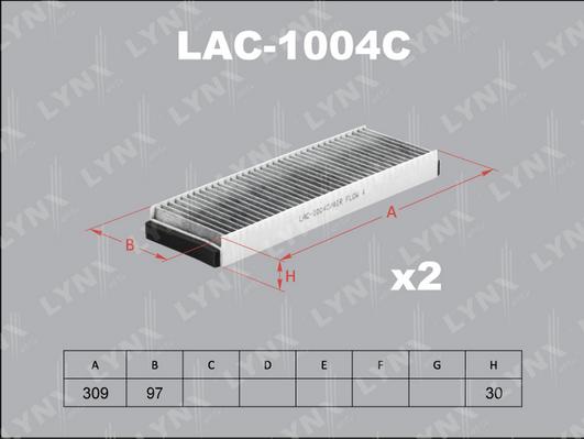 LYNXauto LAC-1004C - Filter kabine www.molydon.hr