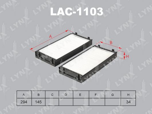 LYNXauto LAC-1103 - Filter kabine www.molydon.hr