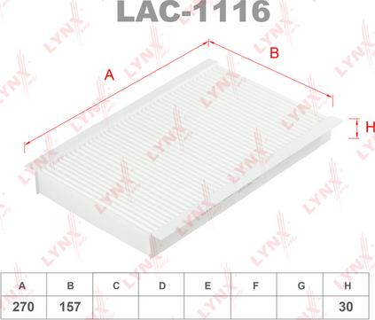 LYNXauto LAC-1116 - Filter kabine www.molydon.hr