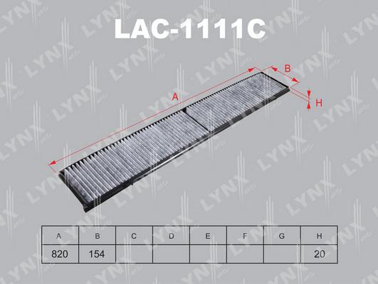 LYNXauto LAC-1111C - Filter kabine www.molydon.hr