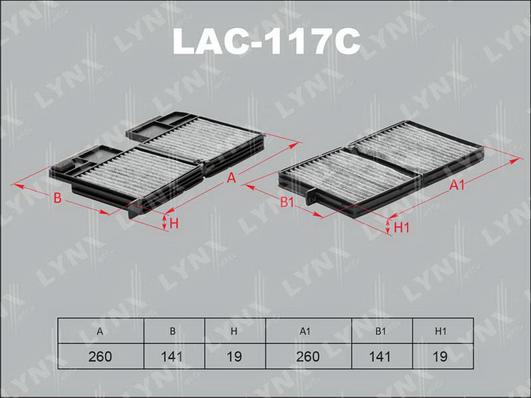 LYNXauto LAC-117C - Filter kabine www.molydon.hr