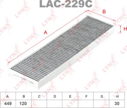 LYNXauto LAC-229C - Filter kabine www.molydon.hr