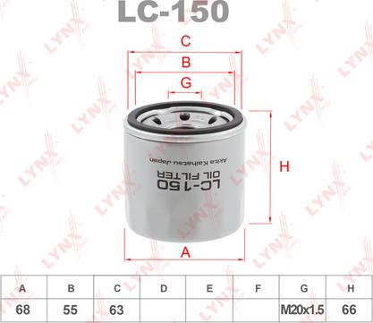 LYNXauto LC-150 - Filter za ulje www.molydon.hr