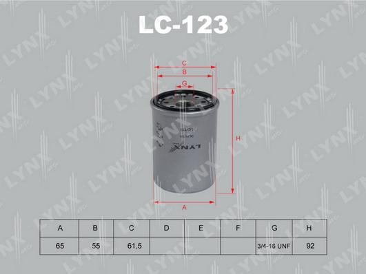 LYNXauto LC-123 - Filter za ulje www.molydon.hr