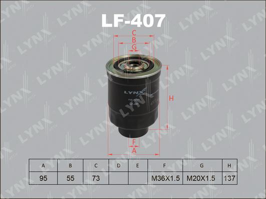 LYNXauto LF-407 - Filter za gorivo www.molydon.hr