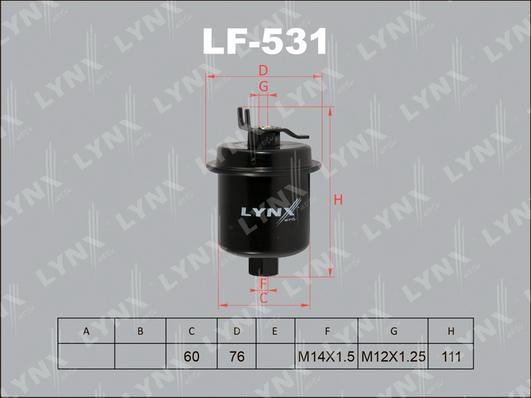 LYNXauto LF-531 - Filter za gorivo www.molydon.hr